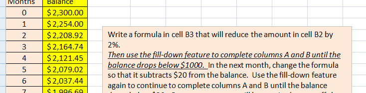 At the end of the Class portion of this lesson, we began to study the effects of making minimum payments on credit card debt.