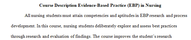 Construct a 1-2 page course definition with an accompanying alignment table for a nursing education course using a topic of your choice.