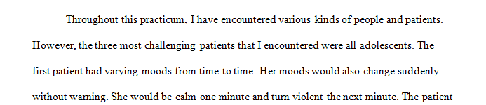 Critical reflection of your growth and development during your practicum experience in a clinical setting