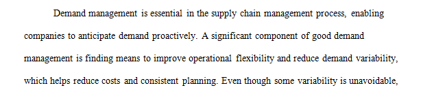 How do demand management impact supply chain management and supply controls
