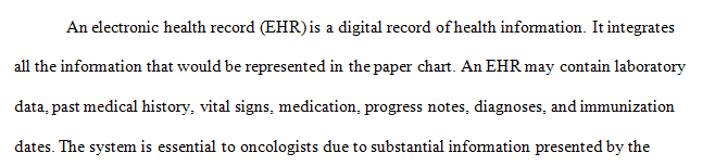 Identify and analyze the needs of an EHR in a clinical setting in order to determine a potential solution to an EHR problem.