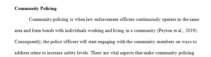 Name and discuss two examples of community policing done by officers in your area Hawaii.  