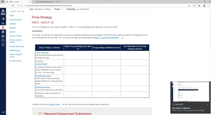 Pricing Strategies and Objectives of the course text.
