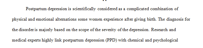 Topic postpartum depression