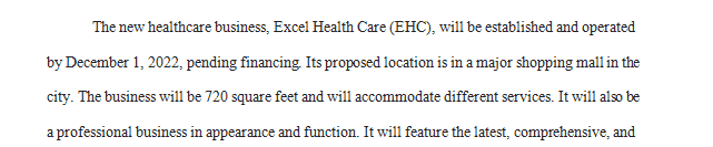 Write an executive summary that will summarize what was discussed in Unit 4 about the new healthcare business or service line.