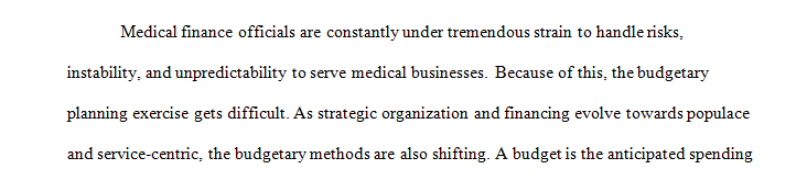 You are the manager in a health care organization and you have been directed to come up with a plan to cut your budget by 5%.