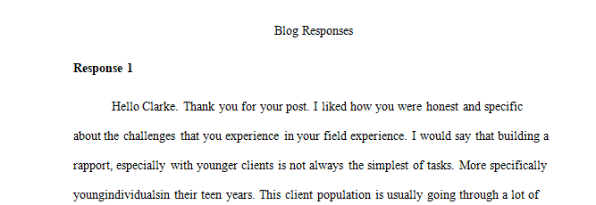 An explanation of potential challenges for engagement in my field experience.