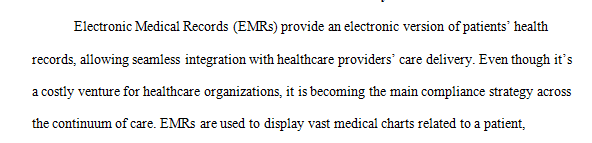 As the manager of the CTU Health Care information systems department the chief information officer (CIO) has asked you to complete the following