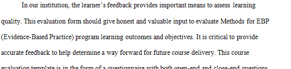 Develop a standardized template for evaluating courses in a selected program.
