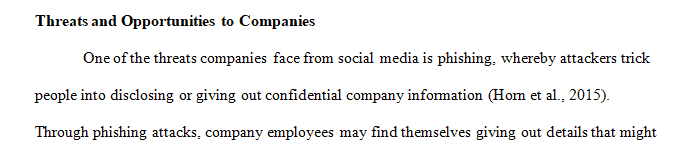 In your own experience how have you seen social media represent a major threat or opportunity for a company