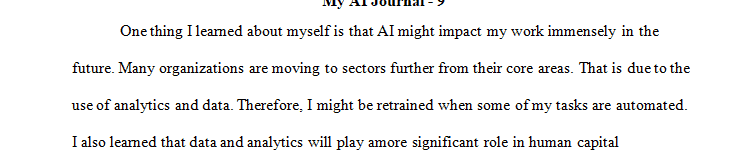 Masters in HRER 870 – HRER in the Age of Artificial Intelligence.