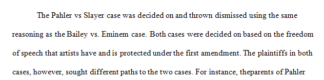 Read about the Bailey v. Eminem defamation case where the court held Eminem’s lyrics were protected by the First Amendment.