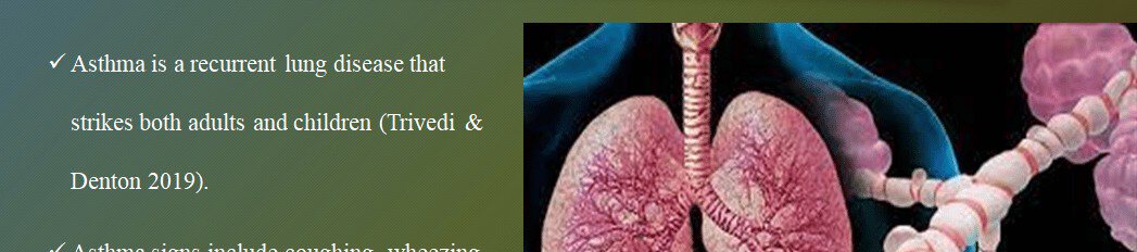 Reflect on drugs used to treat asthmatic patients, including long-term control and quick relief treatment options for patients.