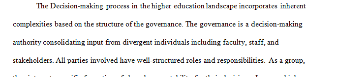 Survey and report on the perceptions and issues with ethical decision-making in higher education.
