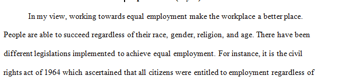 The major federal laws that require equal employment and protection