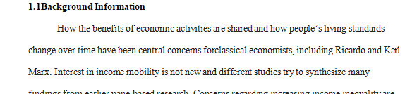 15-20 pages paper about poverty and inequality, and the effect income mobility has on it.