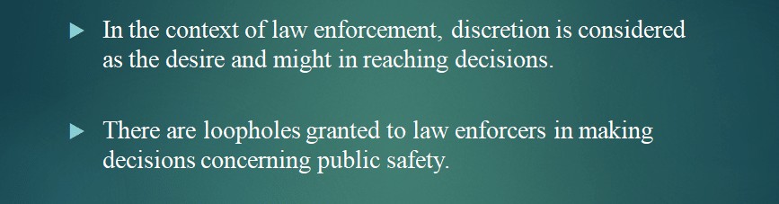 A decision tree is a great way to determine a course of action and possible outcomes associated with an officer’s decision