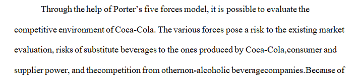 A primary technique of deeper analysis of an organization is the Porter’s Five Forces Model.