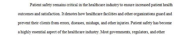 Analysis of a Quality Improvement Program