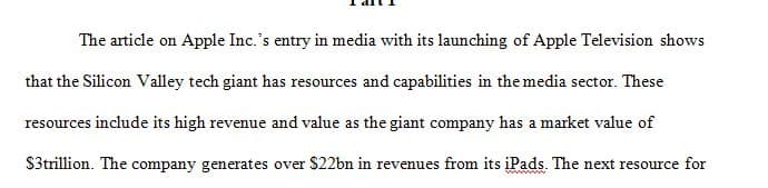 Analyze Apple Inc. as a whole