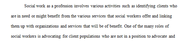 Assignment 2 Policy and Client Impact Development