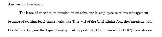 Based on the article, do you think employers should have the authority to require employees to get vaccinated