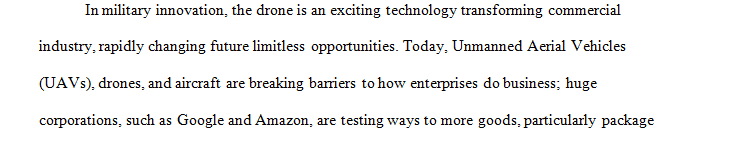 Consider how drone technology has been changing and impacting acquisition.