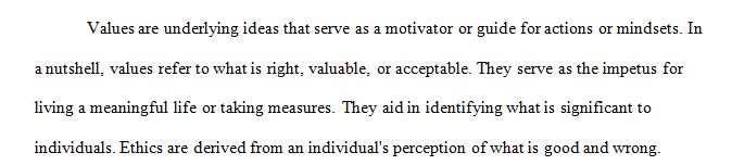 Distinguish between values, ethics, morals, and laws.