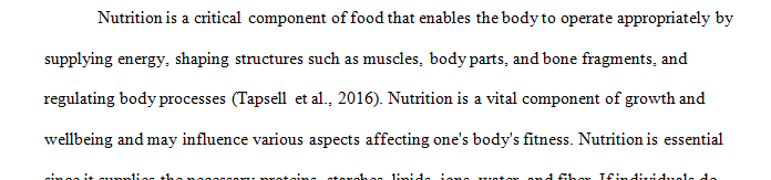 Healthcare professionals would be thrilled if individuals made decisions about what to eat