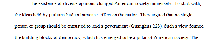 How did a diversity of views transform American society