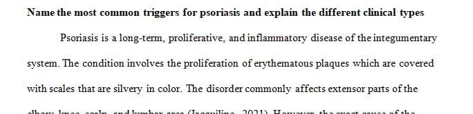 K.B. is a 40-year-old white female with a 5-year history of psoriasis.