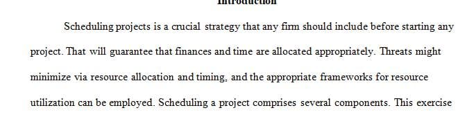 Project managers should determine the required duration of required activities and include additional slack time in putting together a schedule.
