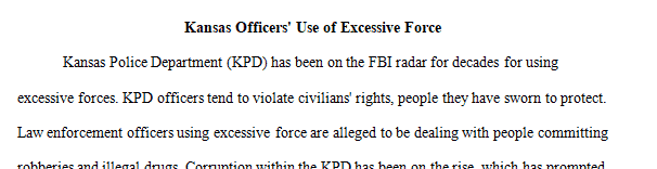 Research an issue in your community that is affecting the police and civilians in the community.