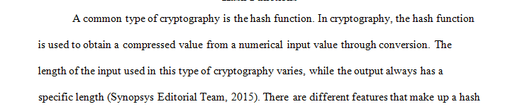 Select one type of cryptography or encryption and explain it in detail.