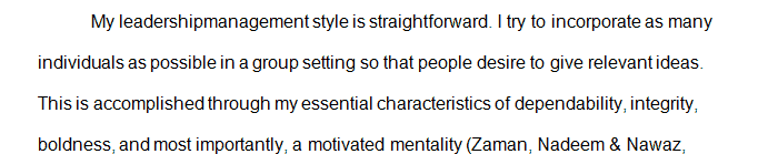 Self-Assessment Report /Leadership Skill-Building Exercises