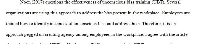 The latest fashion of ‘unconscious bias training’ is a diversity intervention based on unproven suppositions