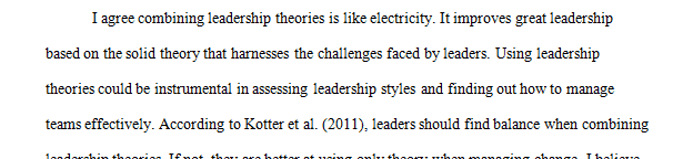 The text discusses theory E and theory O as necessary for successful change