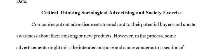 We know advertisements are geared toward specific demographics
