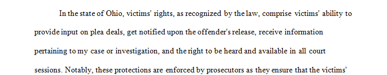 What are some of the basic victims’ rights provided in your state
