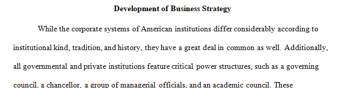 What type of structure best describes the organization of your university or an organization of your choice