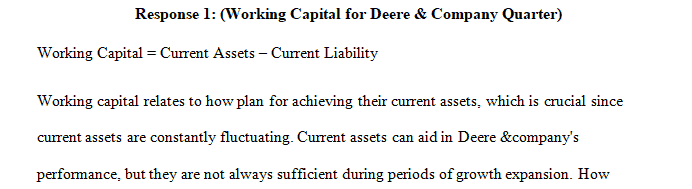 Read Chapter 6: Working Capital and the Financial Decision in your textbook