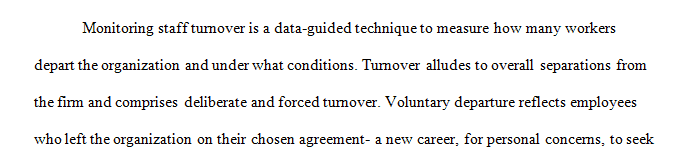 Write a 3-4 page paper distinguishing between involuntary and voluntary turnover and how each one can be leveraged from competitive advantage.