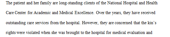 You are on the Board of Ethics, representing your health care specialty