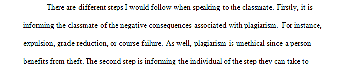 You are taking the evidence-based practice course and one of your classmates shares an EBP project draft with you.