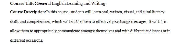 Course outcomes and summative assessments are generally determined