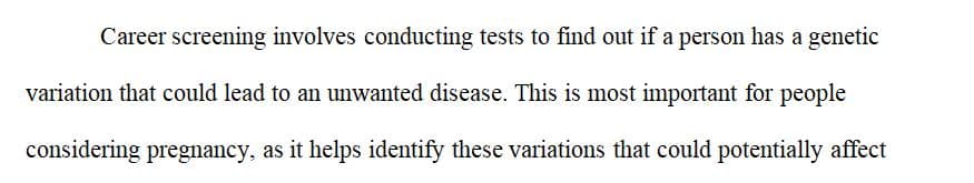 Genetic testing during pregnancy can provide information about the health of the developing fetus