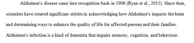 A brief description of how and when the disease was first identified