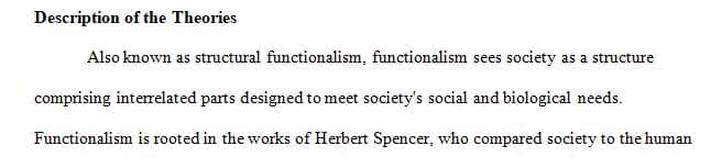 Distinguish between the three main sociological perspectives