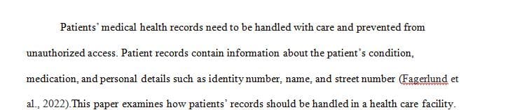 Patient records are the core of ensuring quality patient care that continues through all settings and facilities.