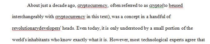 Talk about how encryption works in cryptocurrency works